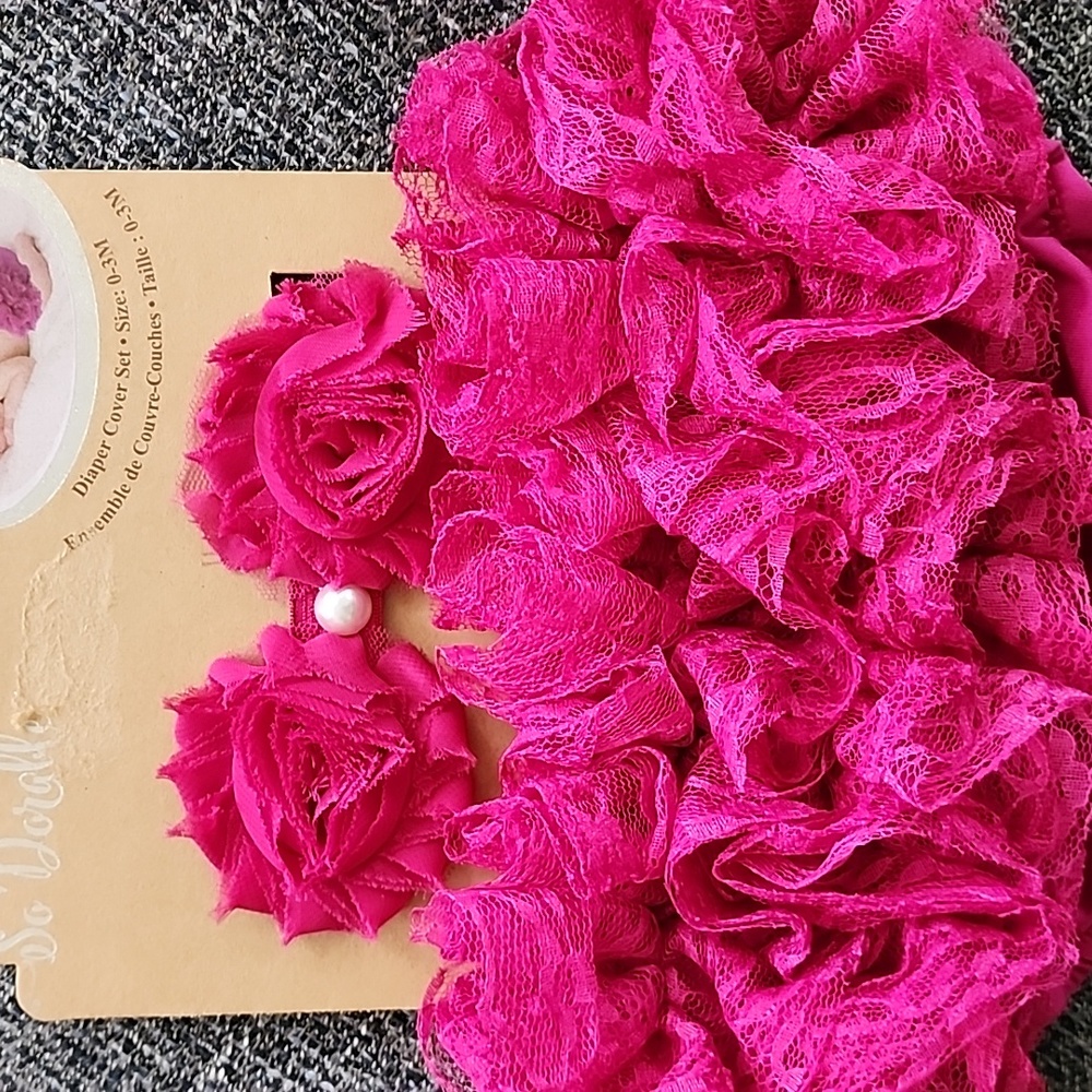 Pink Ruffle Baby Costume Set - Picture 2 of 4